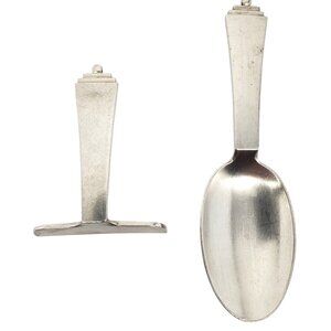 Georg Jensen Sterling Silver Denmark Baby Spoon & Food Pusher #22657